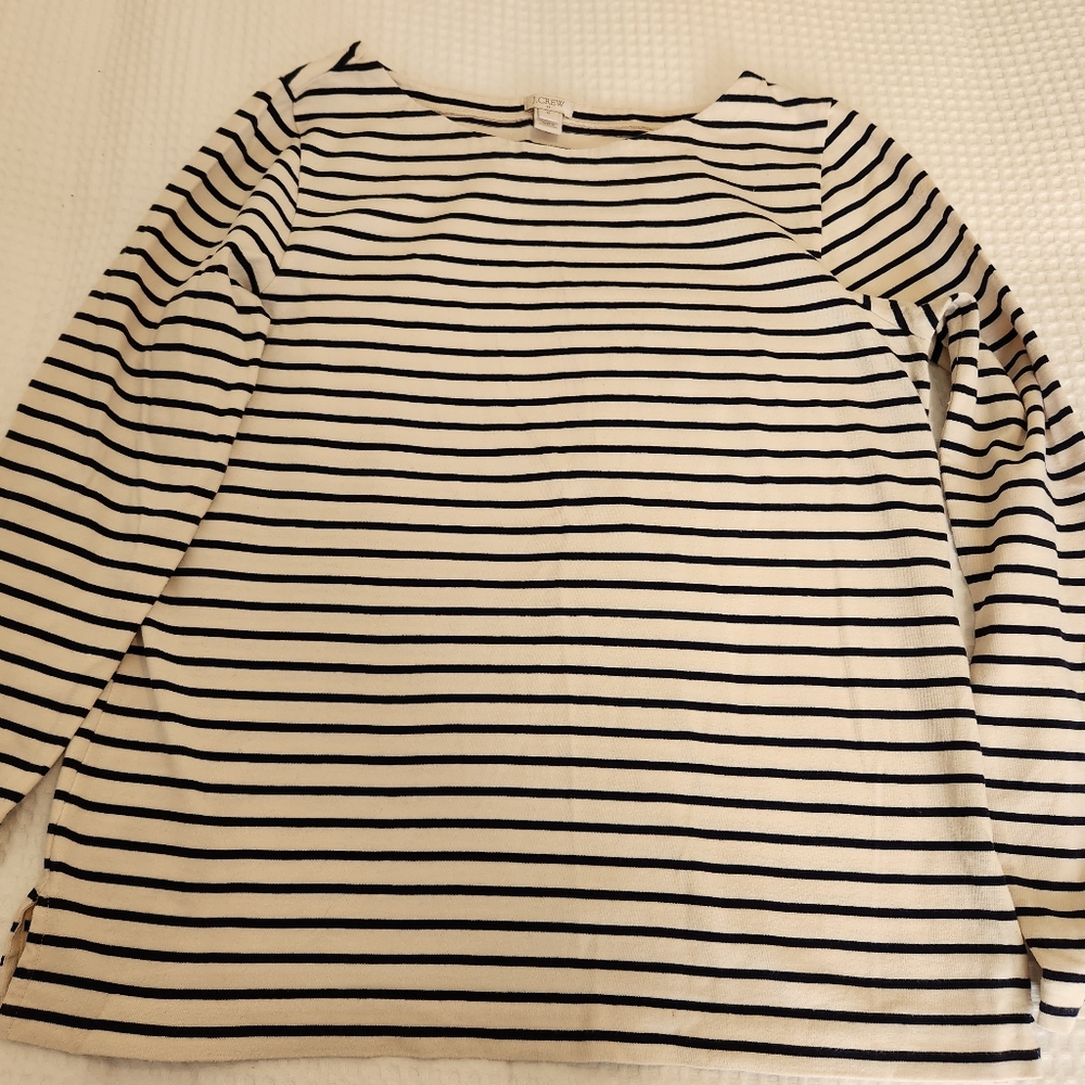 J Crew Stripe tee size medium